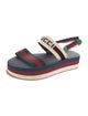 Gucci Web Accent Slingback Sandals