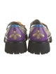 Gucci GG Supreme Embroidered Accent Loafers