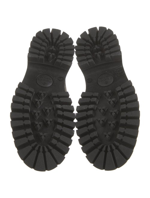 Gucci GG Supreme Embroidered Accent Loafers