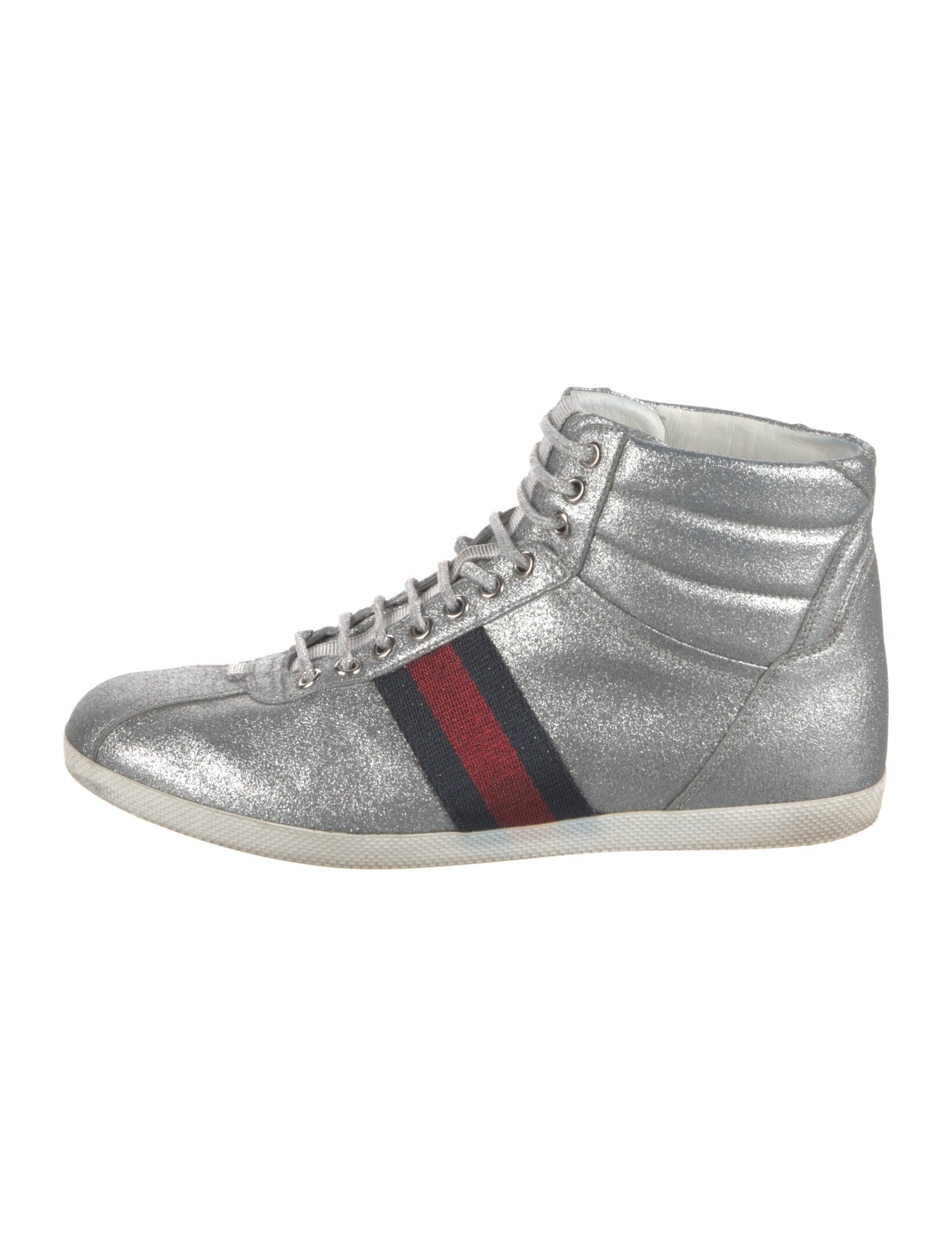 Gucci Web Accent Glitter Sneakers