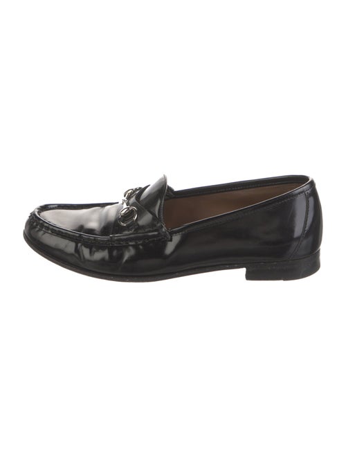 Gucci Horsebit Accent Patent Leather Loafers