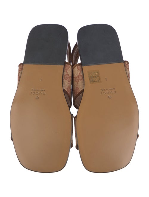 Gucci GG Canvas Canvas Slingback Sandals