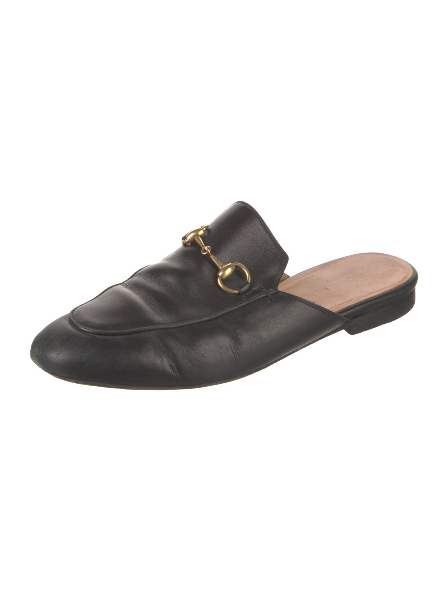 Gucci Horsebit Accent Leather Mules