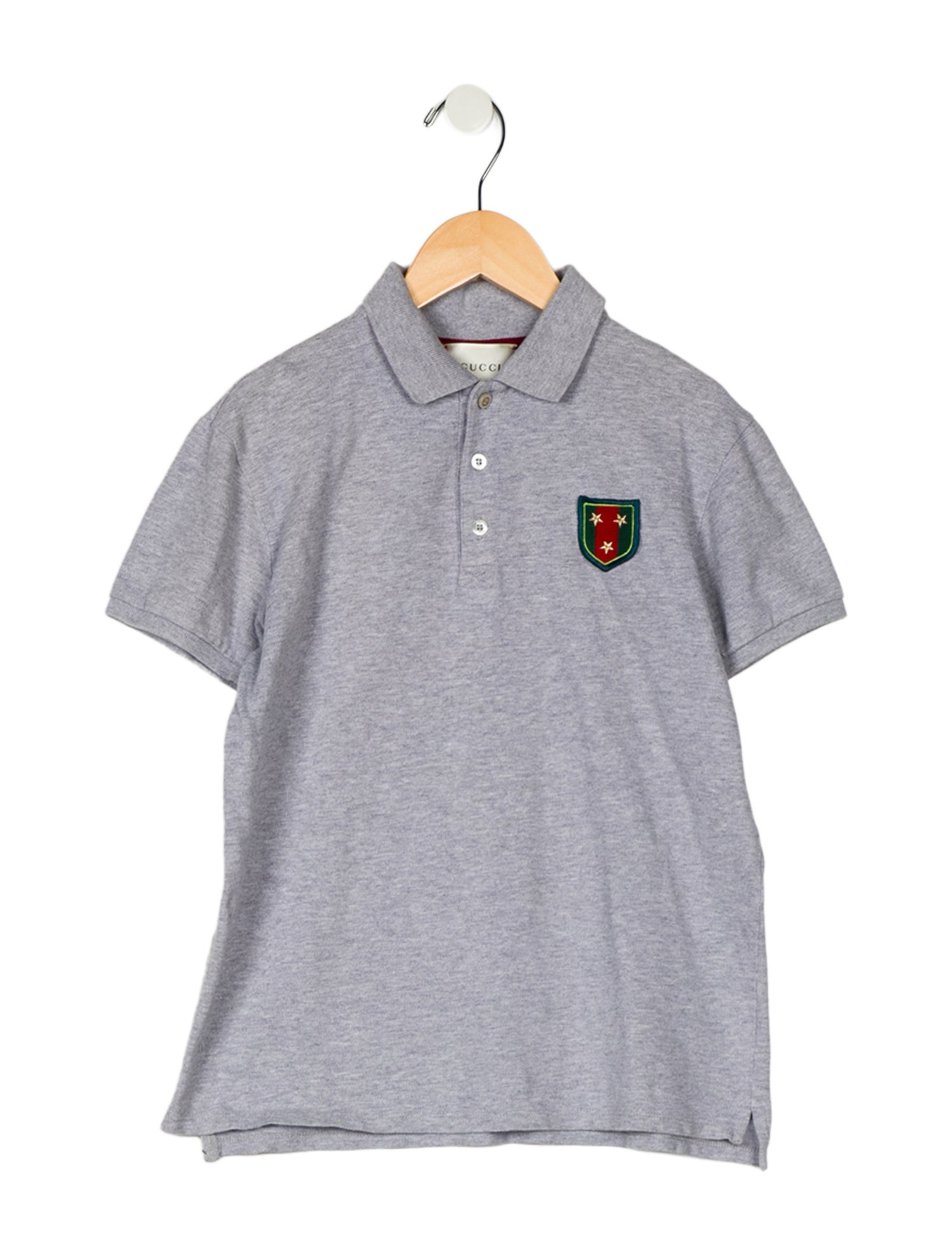 Gucci Boys' Solid Short Sleeve Polo