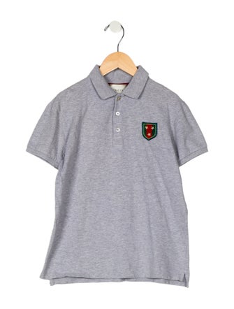 Gucci Boys' Solid Short Sleeve Polo