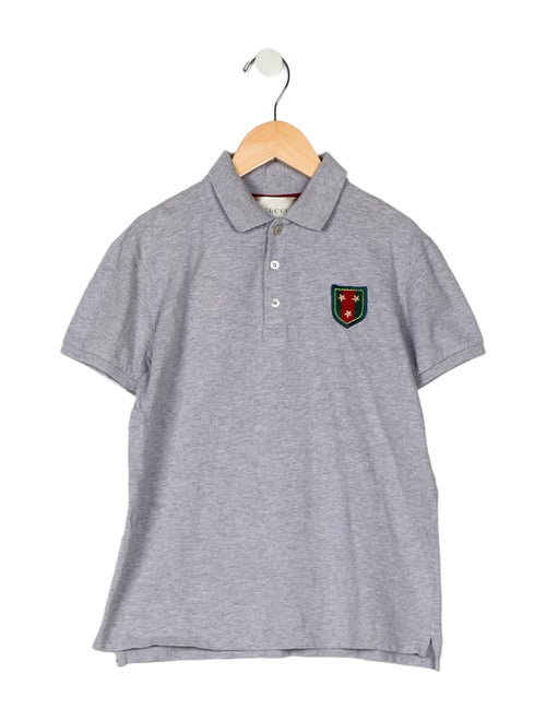 Gucci Boys' Solid Short Sleeve Polo
