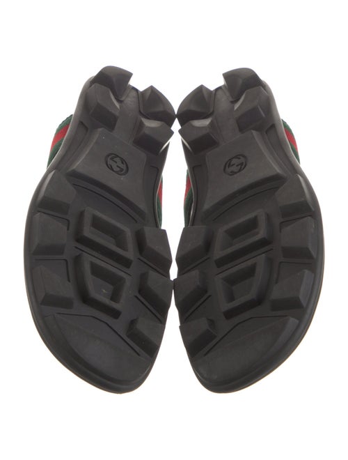 Gucci Web Accent Leather Slides