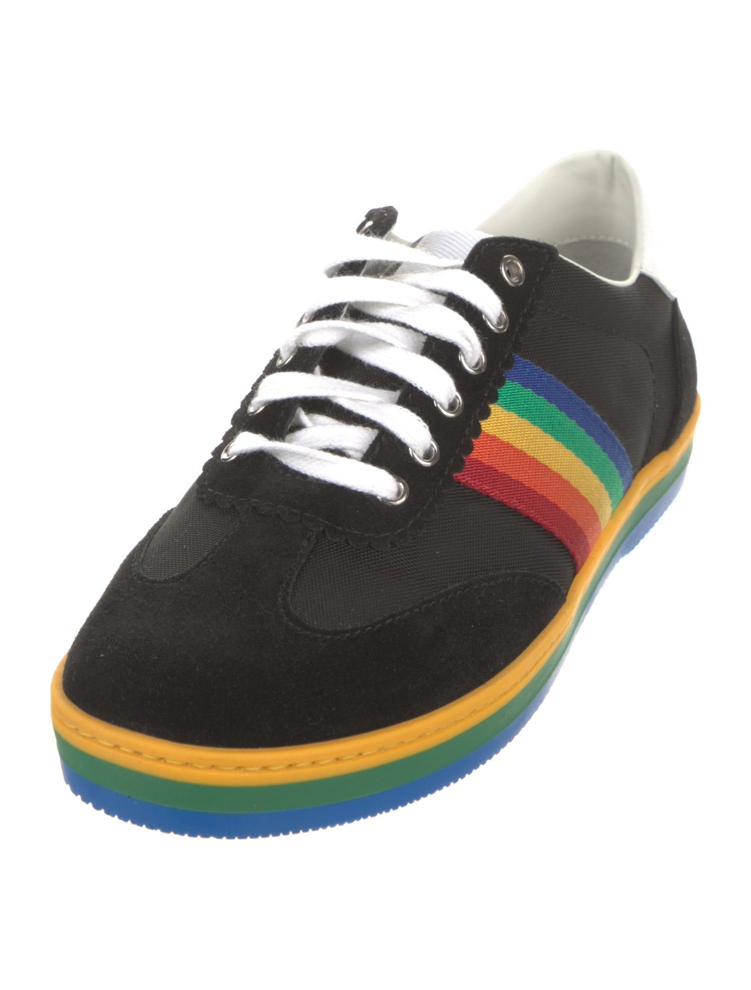 Gucci Web Accent Canvas Sneakers