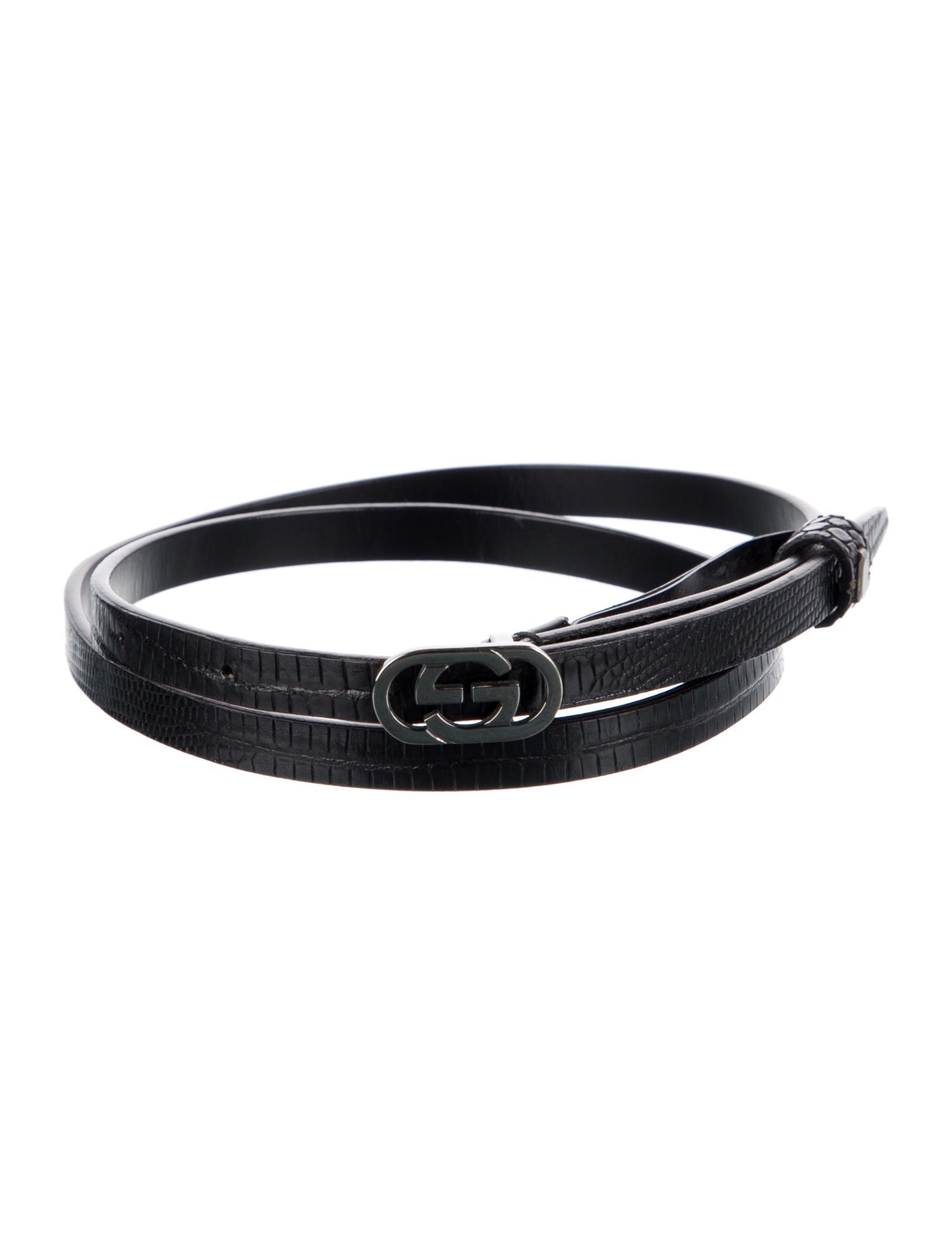 Gucci Interlocking G Logo Skinny Belt