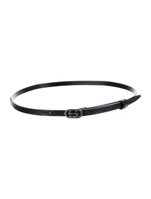 Gucci Interlocking G Logo Skinny Belt