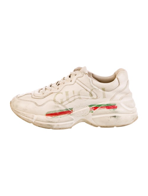 Gucci Web Accent Leather Chunky Sneakers