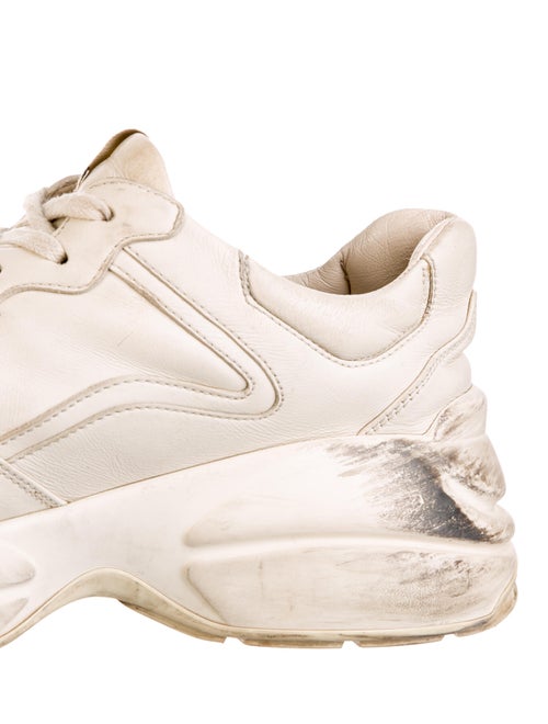 Gucci Web Accent Leather Chunky Sneakers