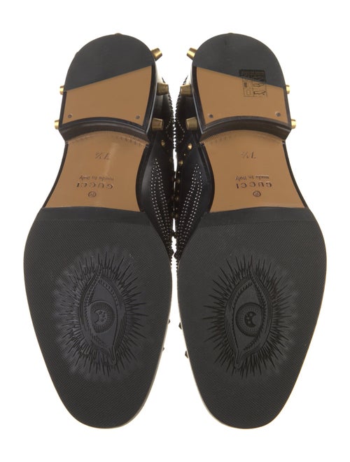 Gucci Leather Studded Accents Oxfords