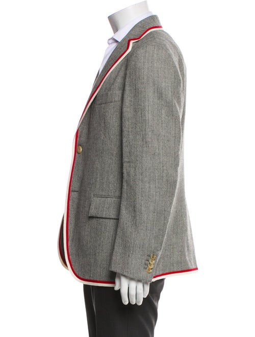 Gucci Wool Grosgrain Trim Blazer