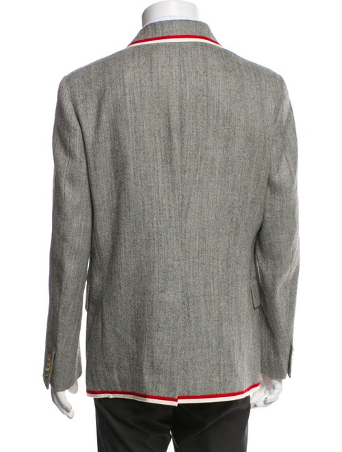 Gucci Wool Grosgrain Trim Blazer