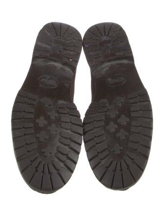 Gucci Horsebit Accent Suede Loafers