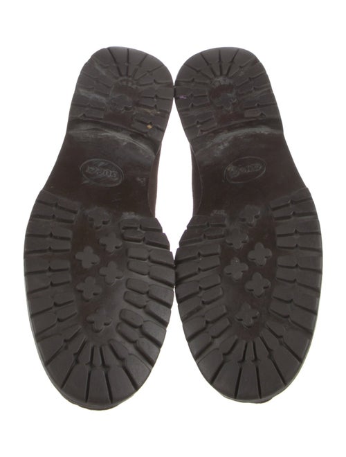 Gucci Horsebit Accent Suede Loafers