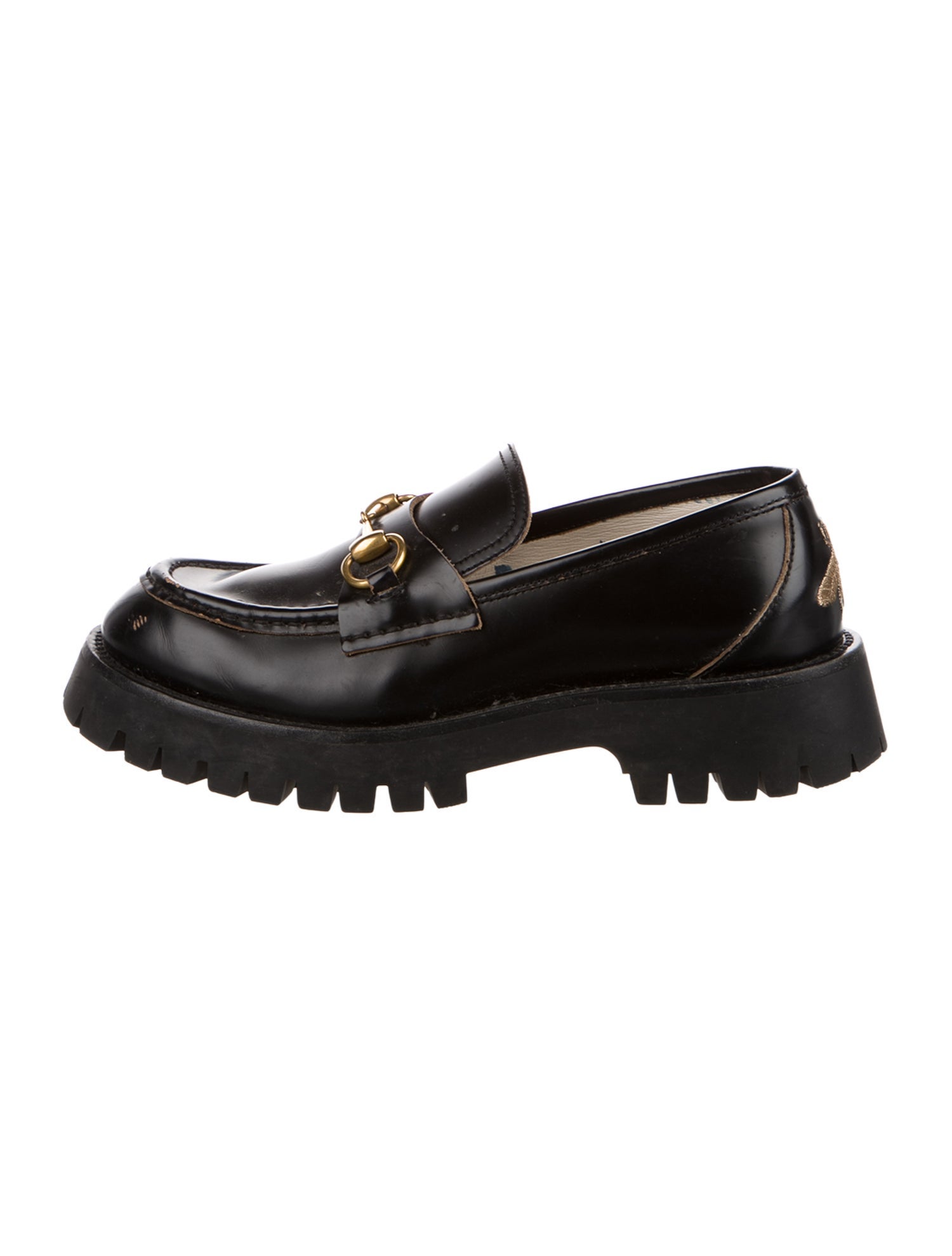 Gucci Horsebit Accent Leather Loafers