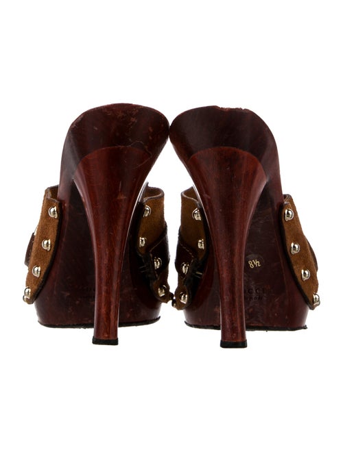 Gucci Horsebit Accent Suede Slides