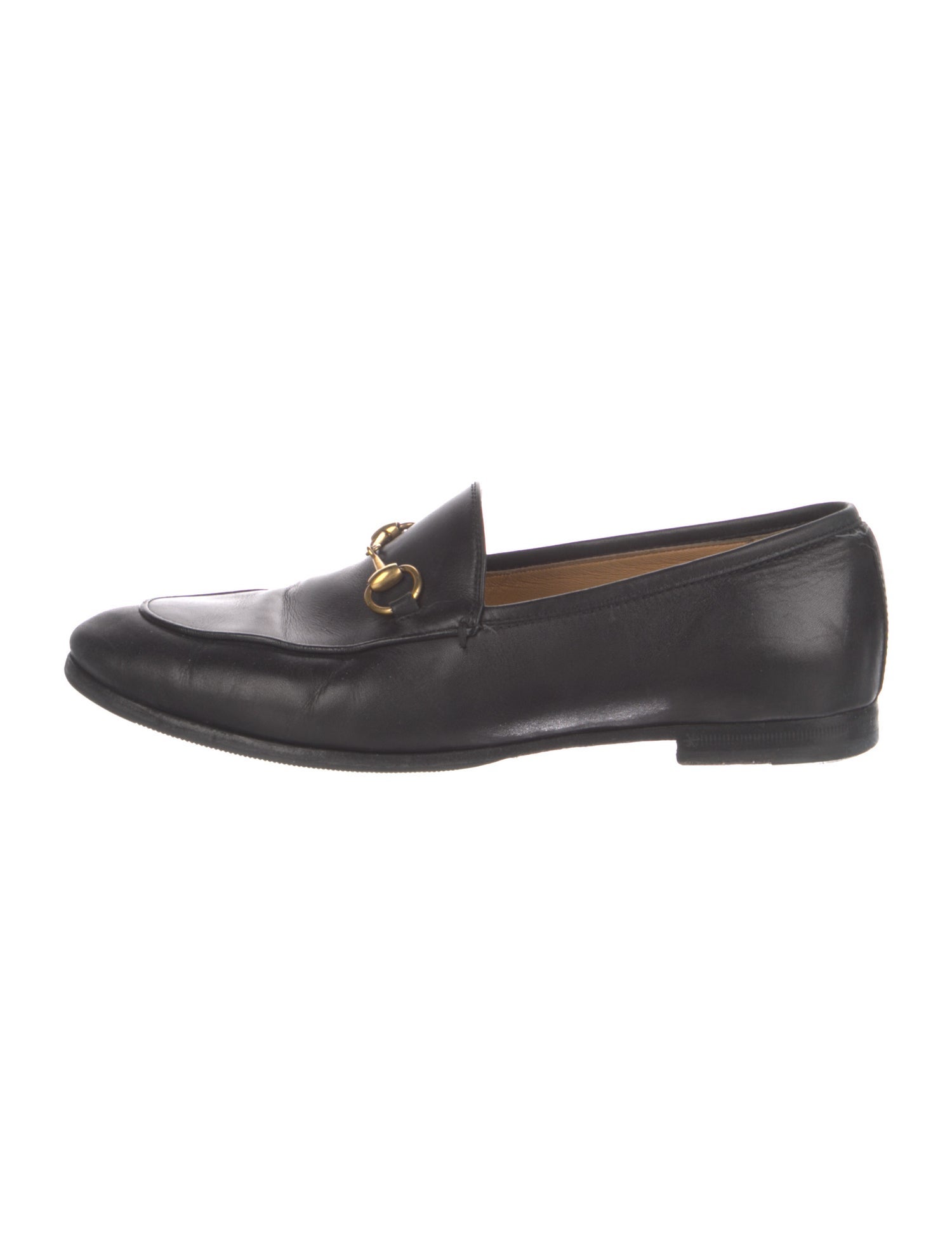 Gucci Horsebit Accent Leather Loafers