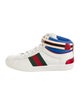 Gucci Web Accent Leather Sneakers