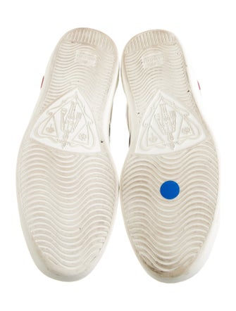Gucci Web Accent Leather Sneakers