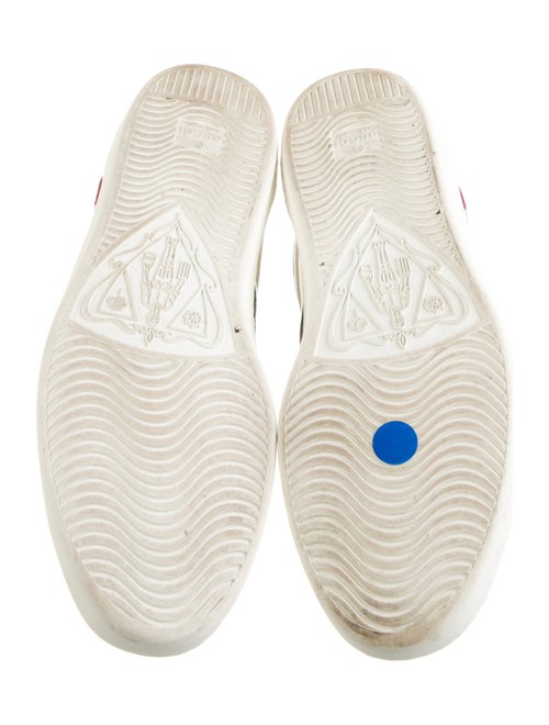 Gucci Web Accent Leather Sneakers
