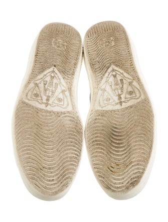 Gucci Web Accent Leather Sneakers