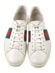 Gucci Web Accent Leather Sneakers