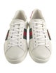 Gucci Web Accent Leather Sneakers