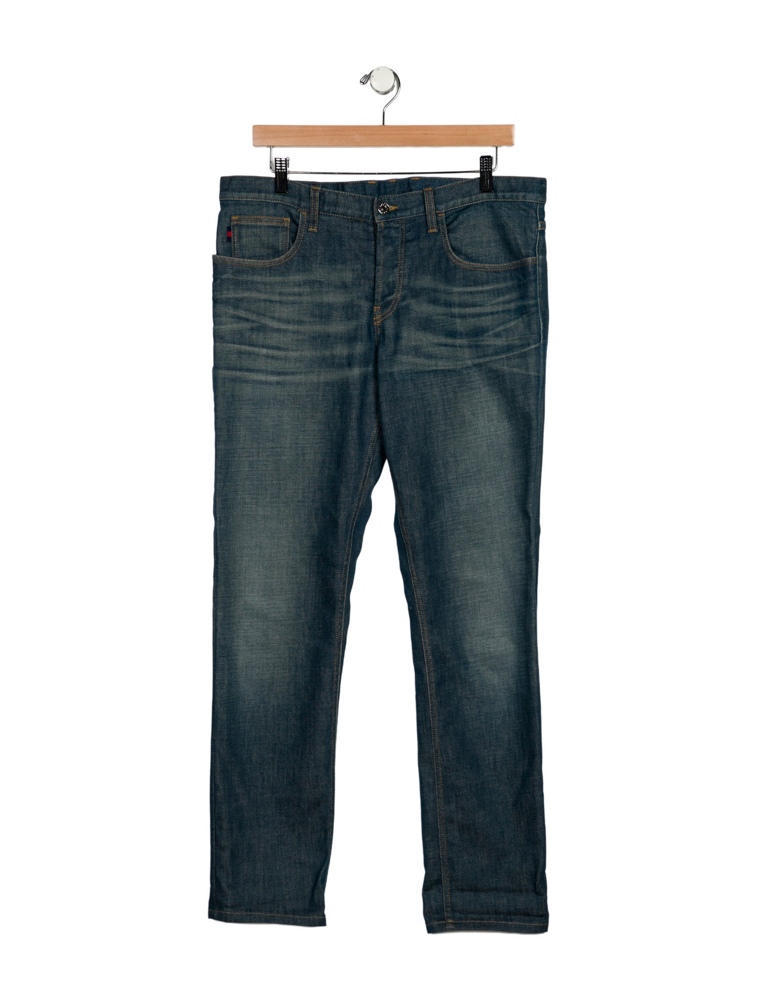 Gucci Web Accent Skinny Jeans