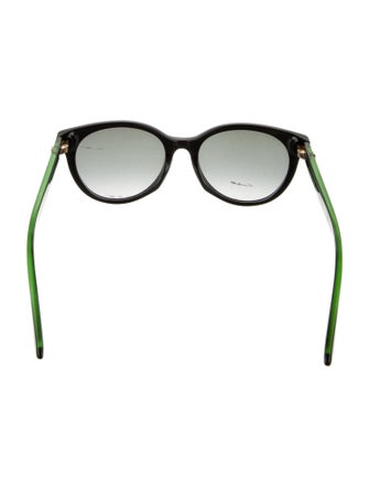 Gucci Web Accent Wayfarer Sunglasses