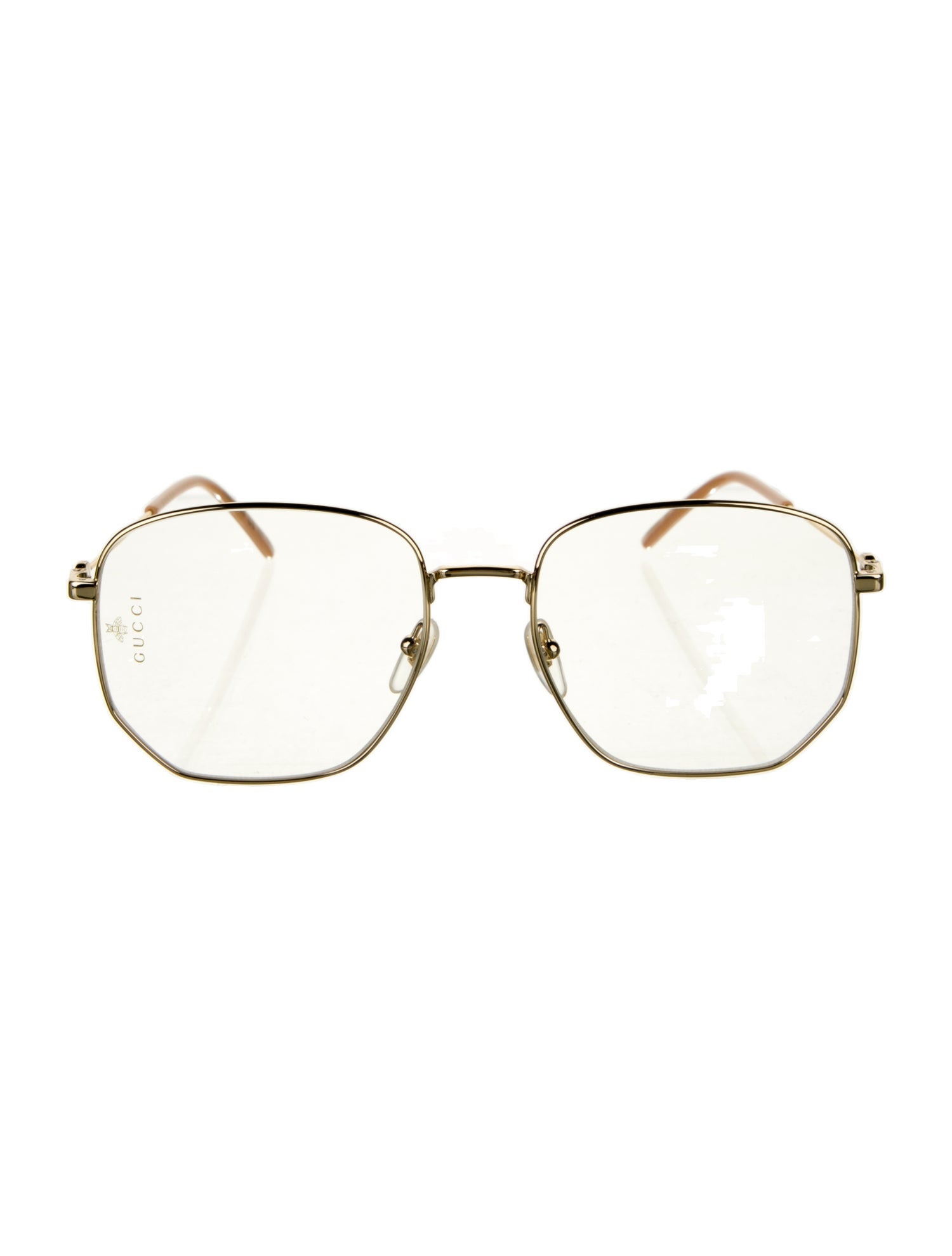 Gucci Square Clear Sunglasses
