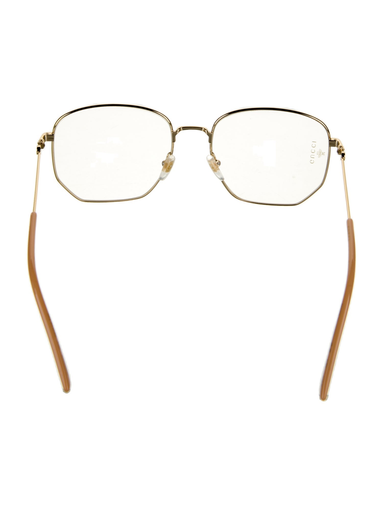 Gucci Square Clear Sunglasses