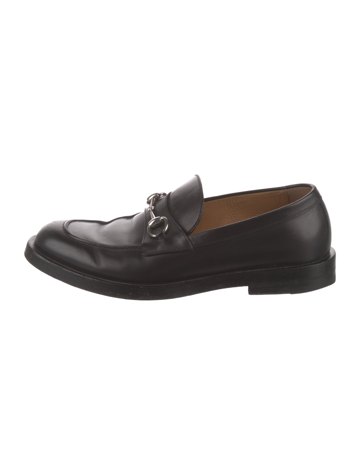 Gucci Horsebit Accent Leather Loafers