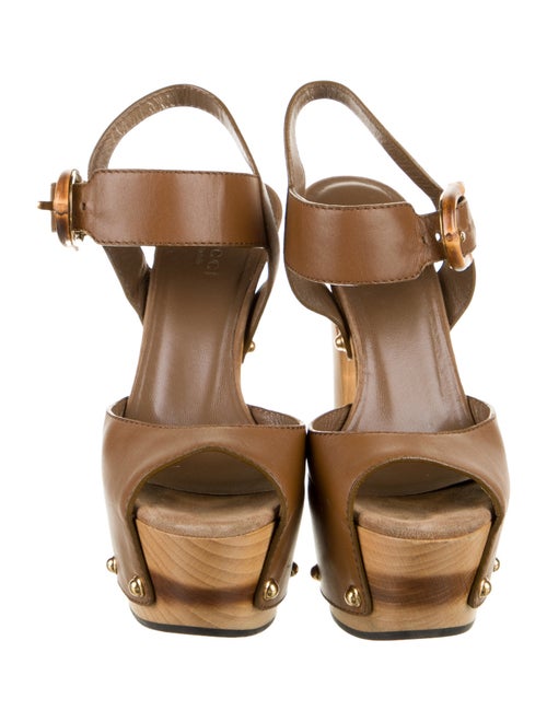 Gucci Leather Studded Accents Sandals