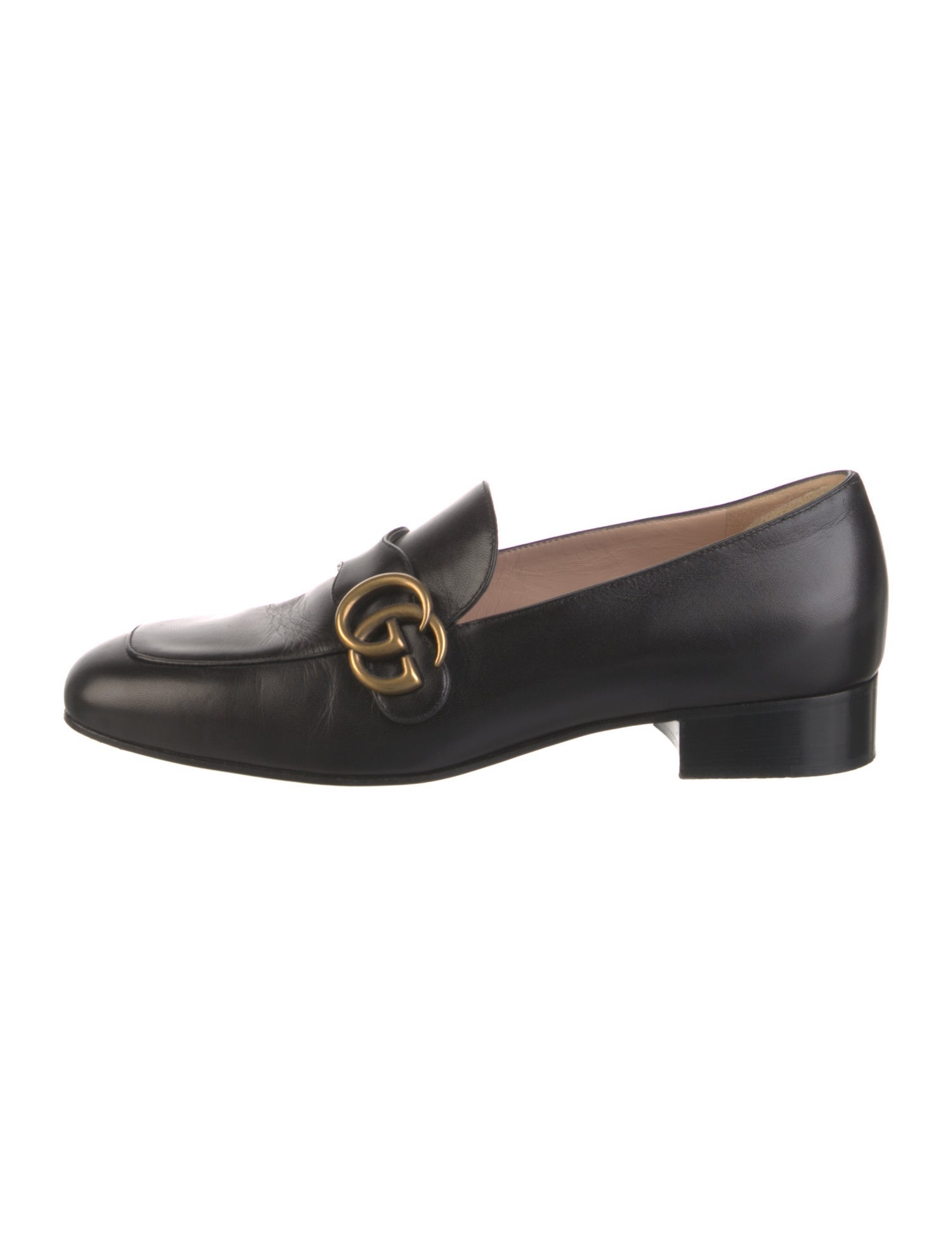 Gucci Double G Logo Leather Pumps
