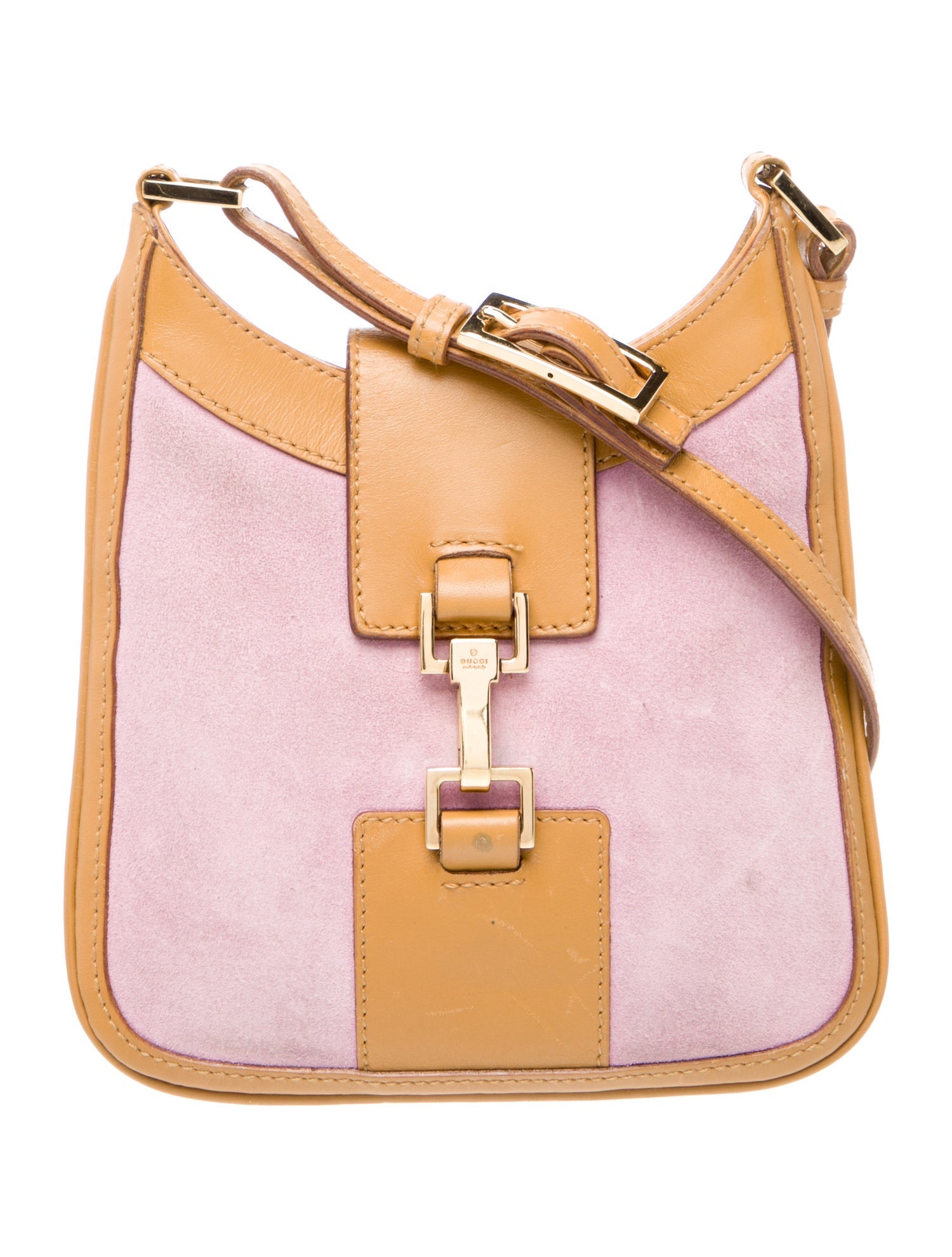 Gucci Suede Crossbody Bag Vintage