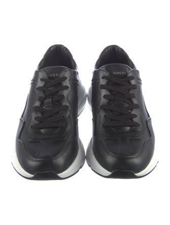 Gucci Leather Colorblock Pattern Sneakers