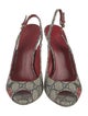 Gucci GG Supreme Slingback Pumps