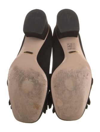 Gucci Double G Logo Suede Pumps