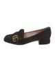 Gucci Double G Logo Suede Pumps