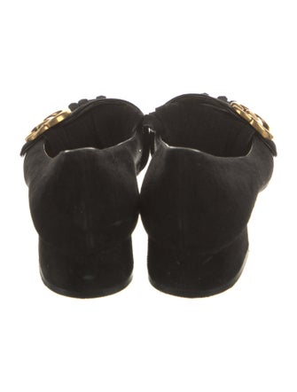 Gucci Double G Logo Suede Pumps