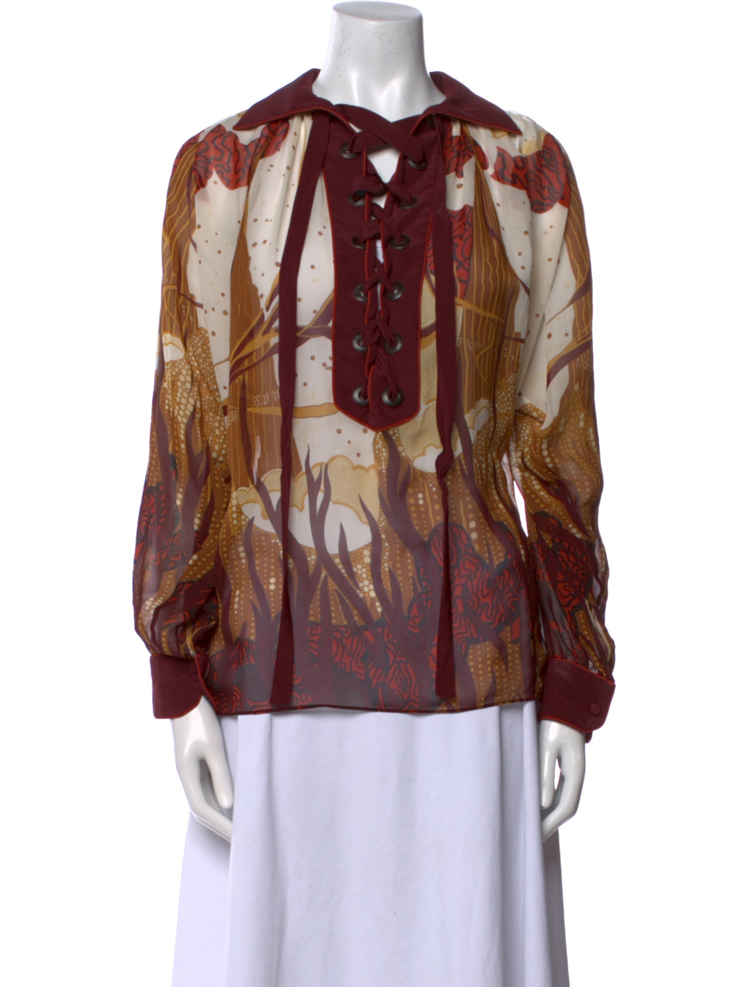 Gucci Vintage Silk Blouse
