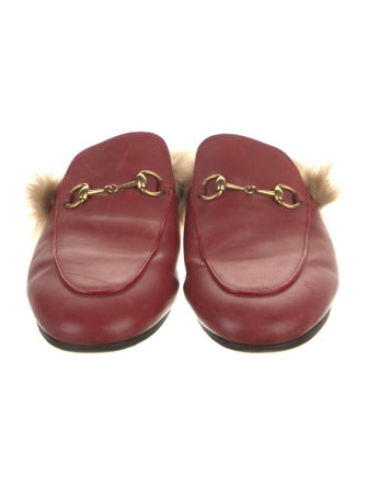 Gucci Horsebit Accent Leather Mules