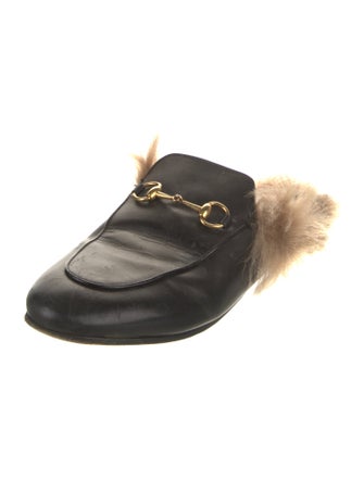 Gucci Horsebit Accent Leather Mules