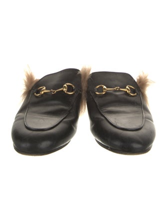Gucci Horsebit Accent Leather Mules