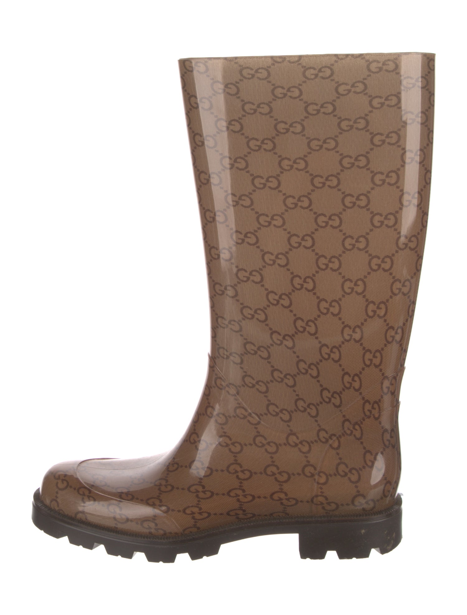 Gucci GG Logo Rubber Rain Boots