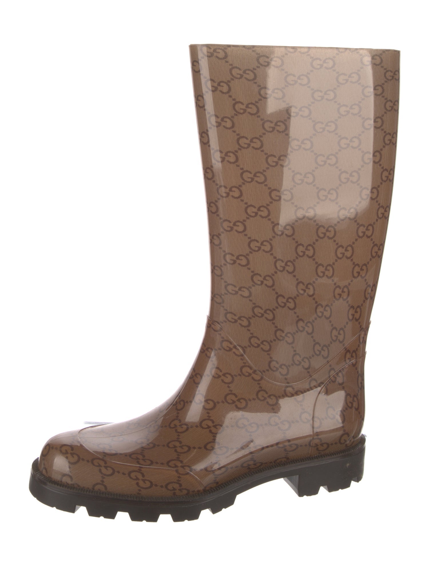 Gucci GG Logo Rubber Rain Boots
