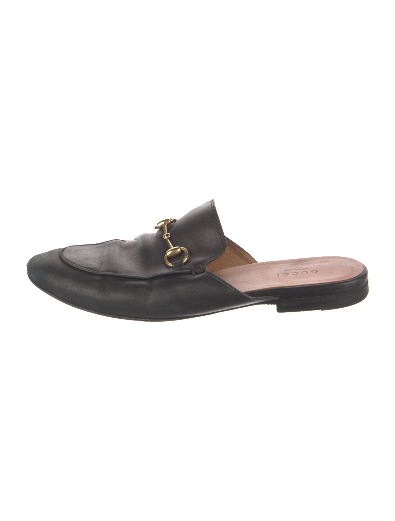 Gucci Horsebit Accent Leather Mules